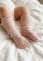 Simli Tül Toz Pudra Çorap Kız Bebek Çocuk